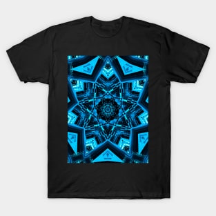 Star print abstract architecture. Psychedelic kaleidoscope T-Shirt